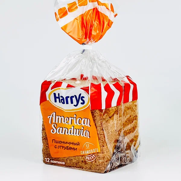 Сендвичный Хлеб Harrys пшеничный с отрубями 515г