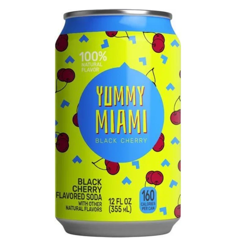 Напиток б/а сильногазированный YUMMY MIAMI BLACK CHERRY 335мл