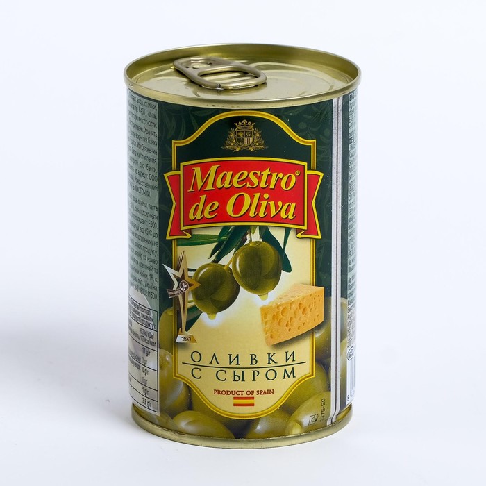 Оливки с сыром ж/б 300г Маэстро де Олива