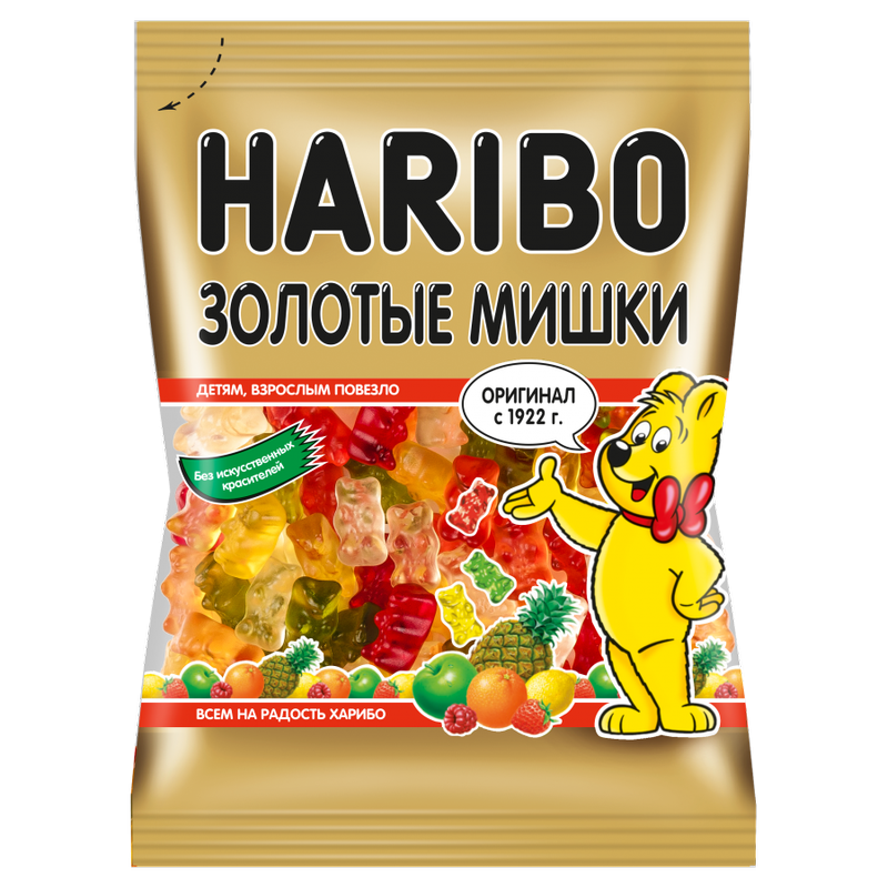 Жевательный мармелад "Золотые Мишки" Haribo 0,100г.