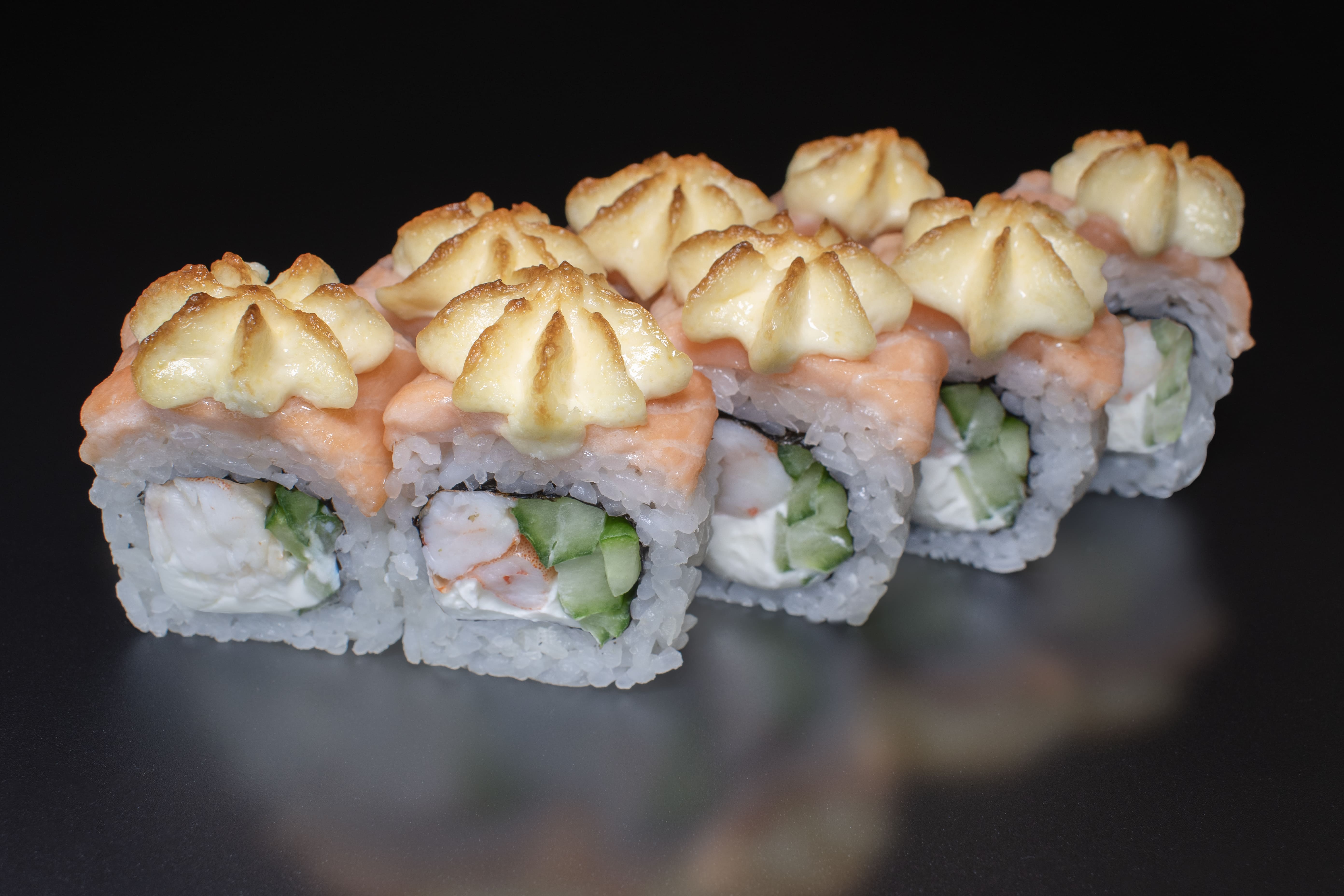 Запеченная Филадельфия с креветкой