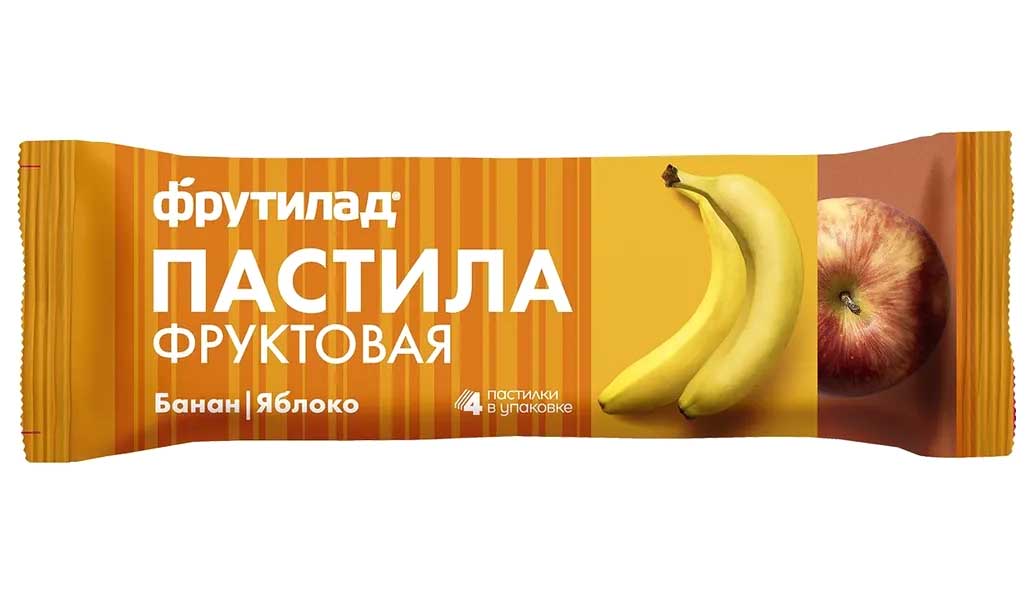 Фруктовая пастила  банан-яблоко Фрутилад 30г