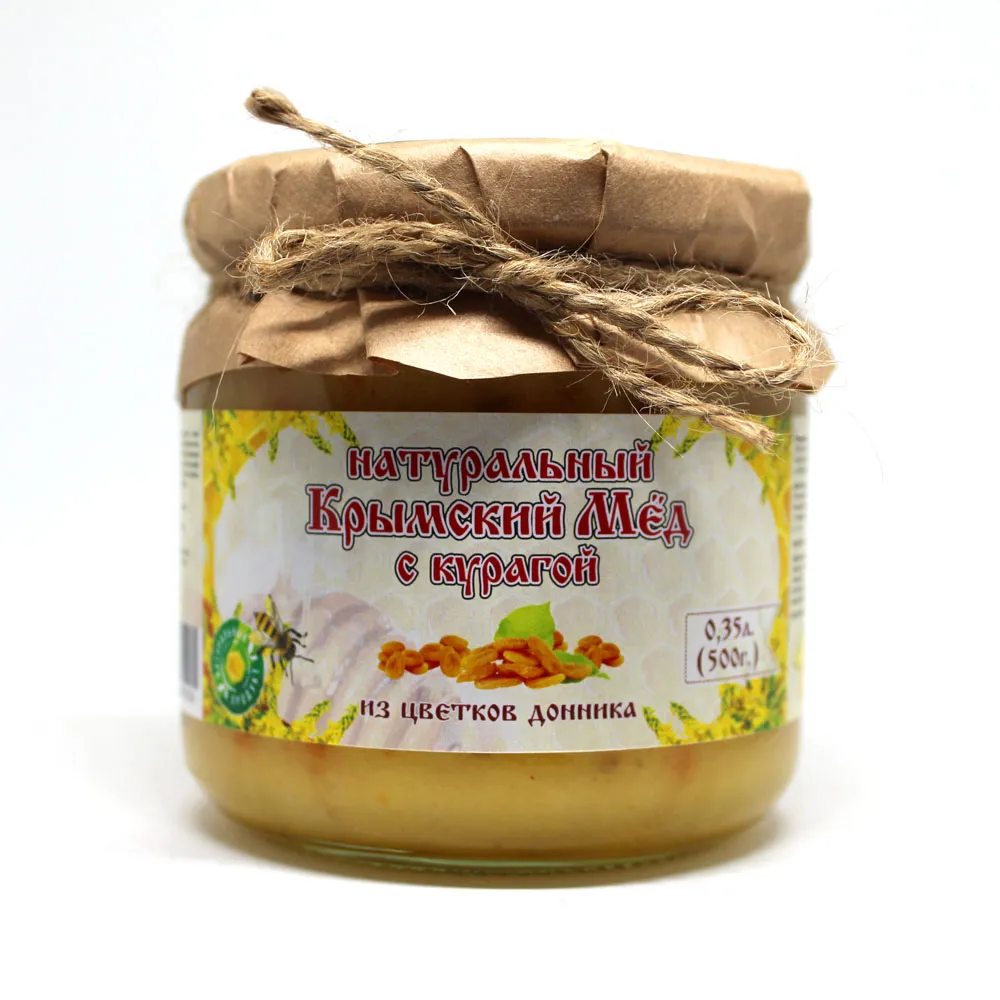 Мёд "Донник с курагой" 0,350 л.