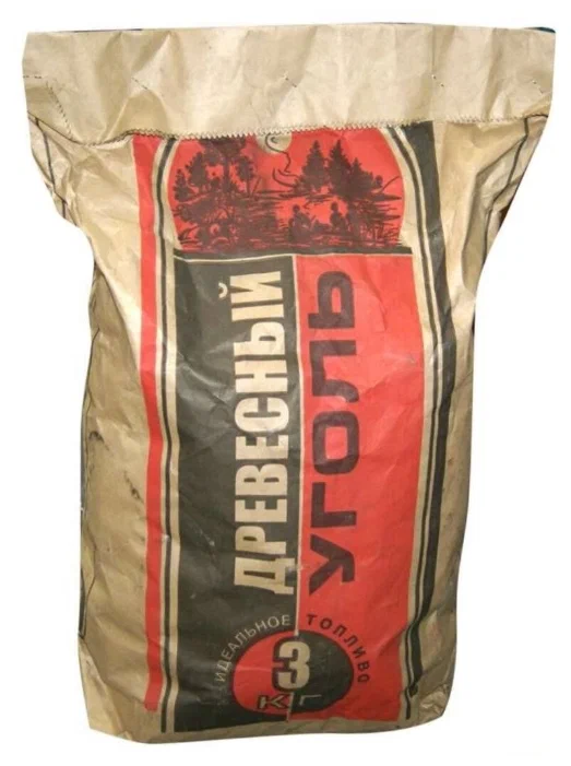 Уголь древесный 3 кг. берёза