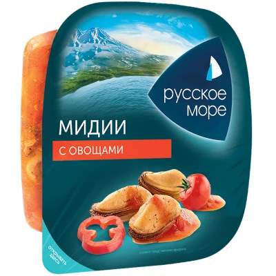 РМ салат из мяса мидии чилийской вар. с овощами. 0,150г.