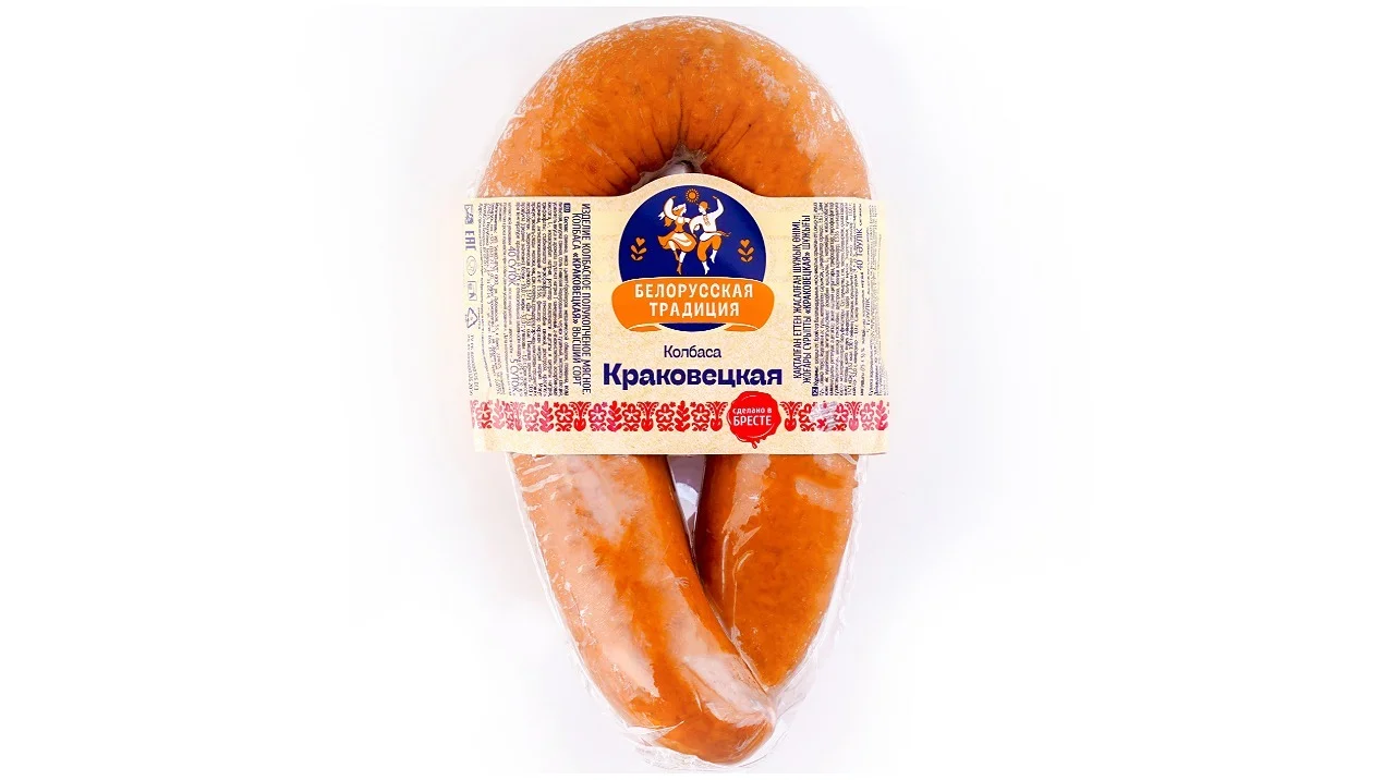 Колбаса п/копч "Краковецкая" 0,400 г. ТМ "Белорусская традиция"