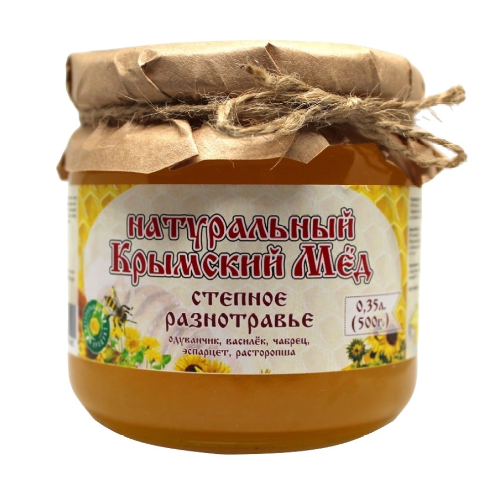 Мёд "Степное разнотравье" 0,350 л. 0,500 гр.