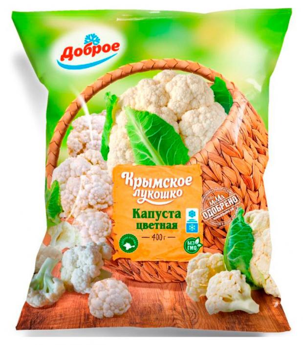 Крымское Лукошко п/ф Капуста цветная очищенная, 400гр. Доброе