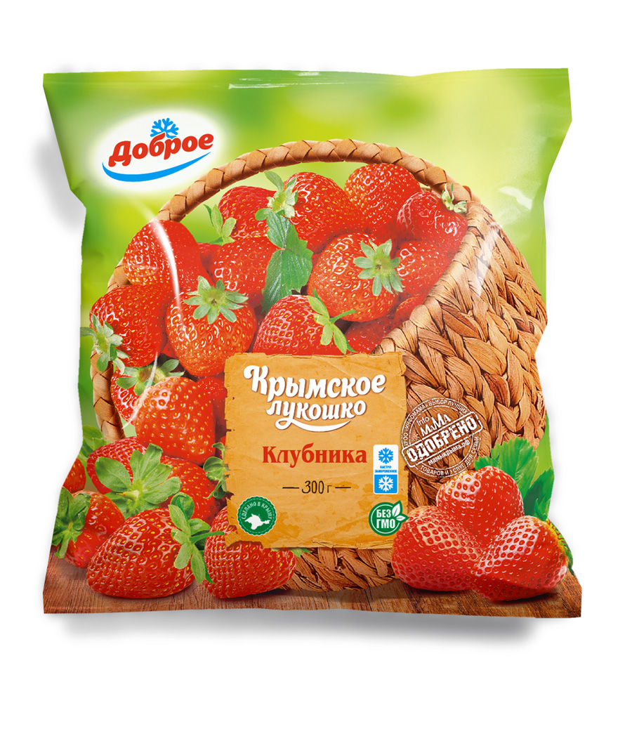 Крымское Лукошко п/ф Клубника, 300гр. Доброе