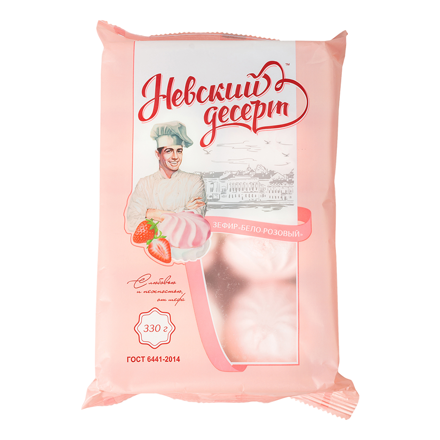 Зефир "Бело-розовый" НПК 0,330 гр.