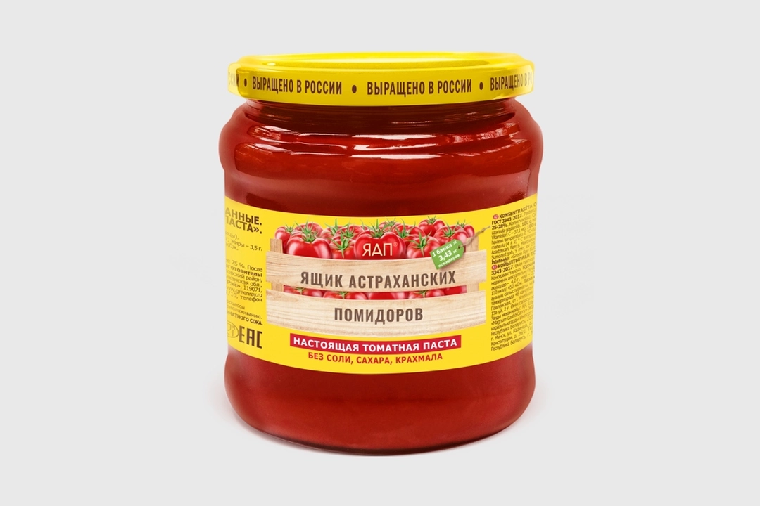 Томатная паста Ящик Астраханских помидоров 490г