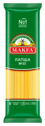 Лапша длин. макар. 0,400 гр. "Макфа"