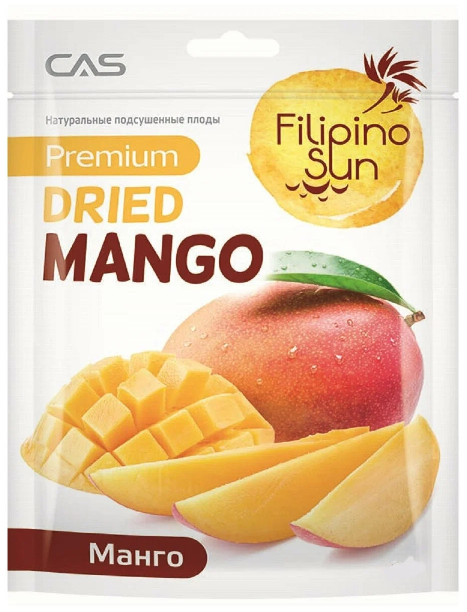Плоды манго сушеные Sun and Life 500г