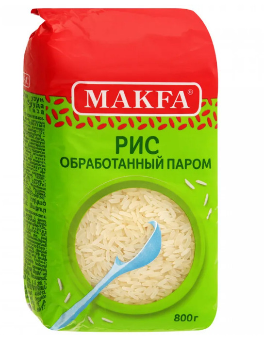 Рис шлифов. длинозер. пропар. "Макфа" 0,800 г.