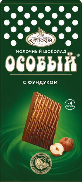 Плиточ. шоколад "Особый" молоч. с фунд. 0,085 гр.