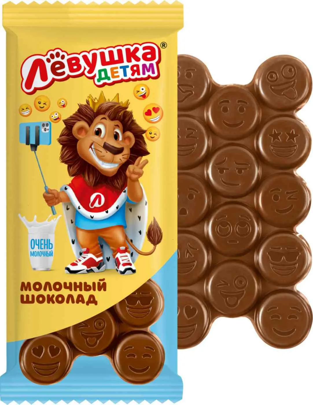 Плиточ. шоколад "Левушка" молоч.  0,085 гр.