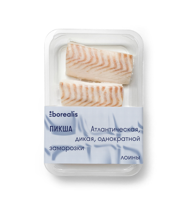 НР Пикша филе спинка без кожи без костей с/м 0,400г. 1/10 BR 050