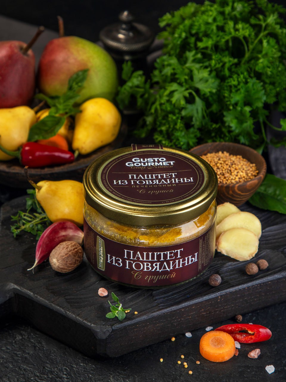 Паштет из печени говядины с грушей
