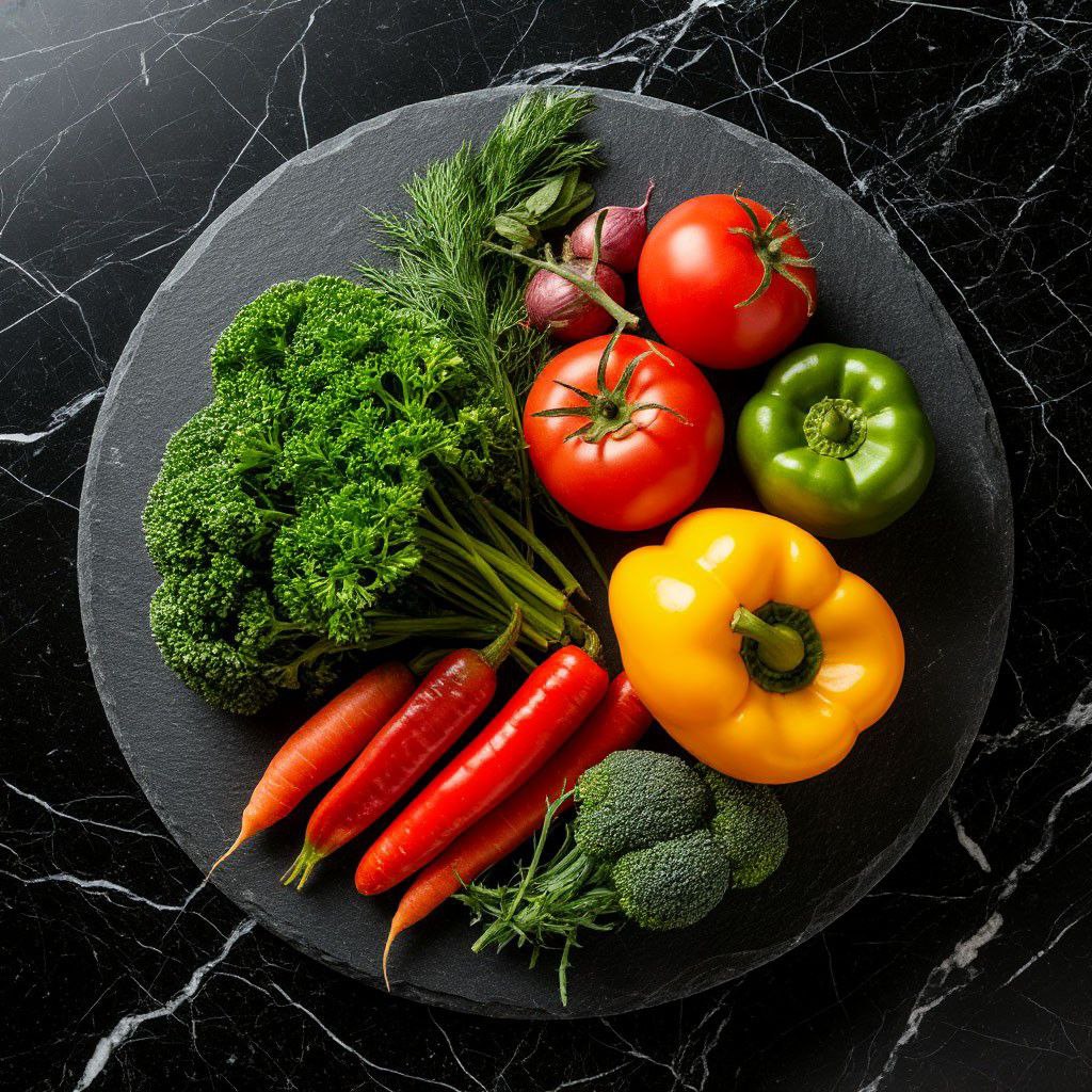 Свежие овощи, зелень