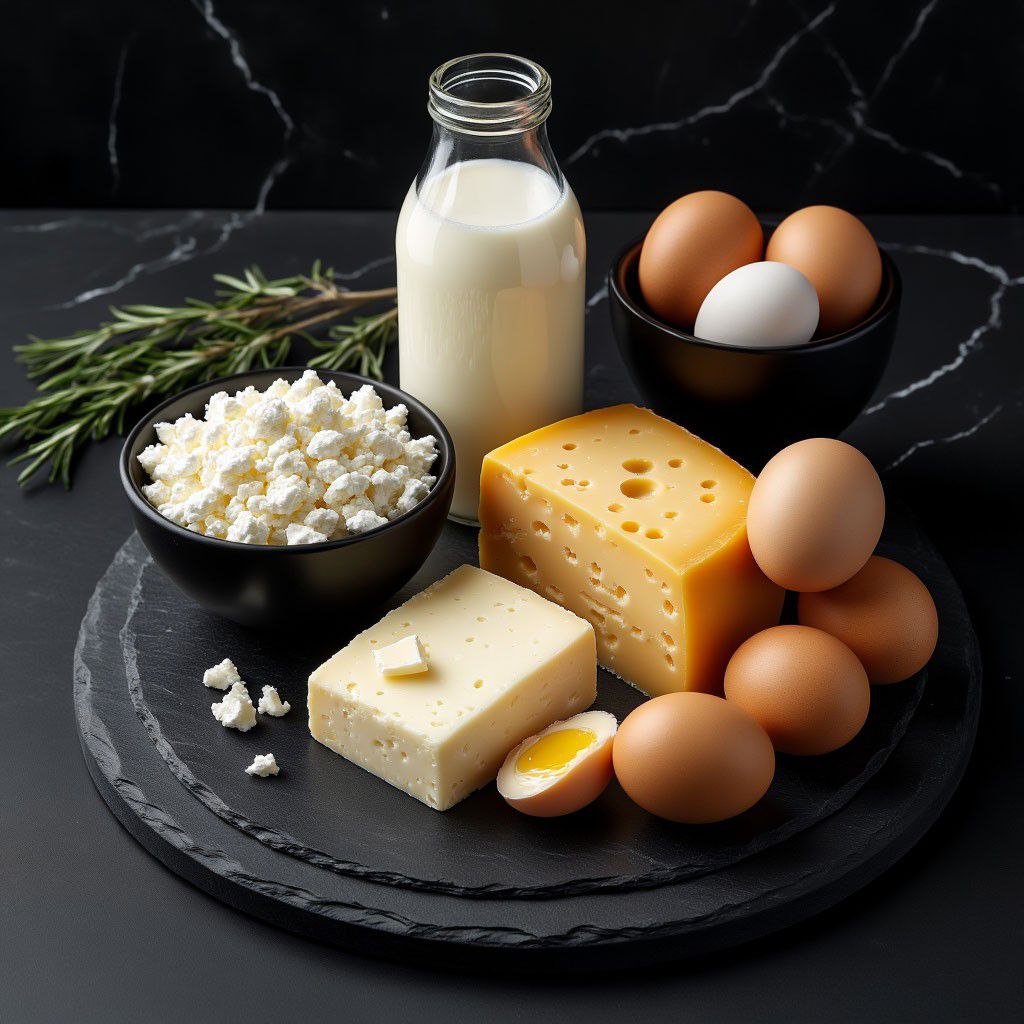 Сыры и молочная продукция, яйцо