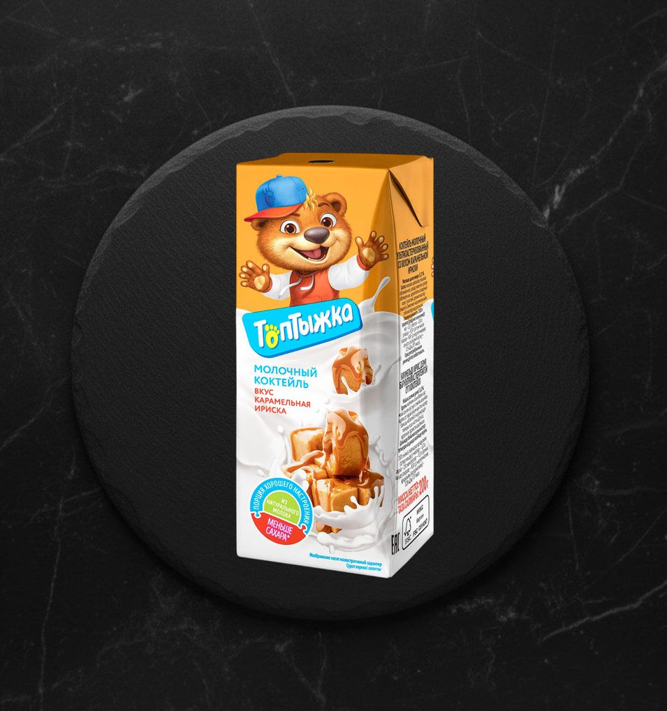 Коктейль молоч.Топтыжка карамель 3,2% 200гр