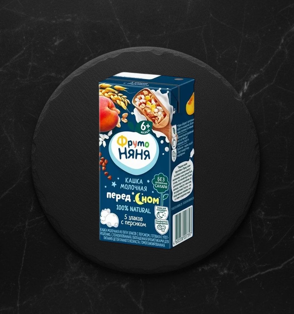 Д/каша Жидкая Фруто Няня 5 злаков молочная с персиком 0,2л