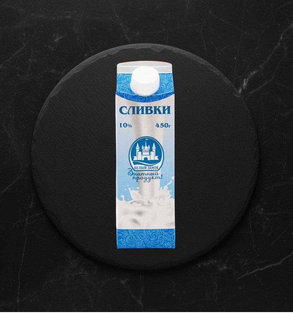 Сливки Питьевые 10%  450г (т/пак)