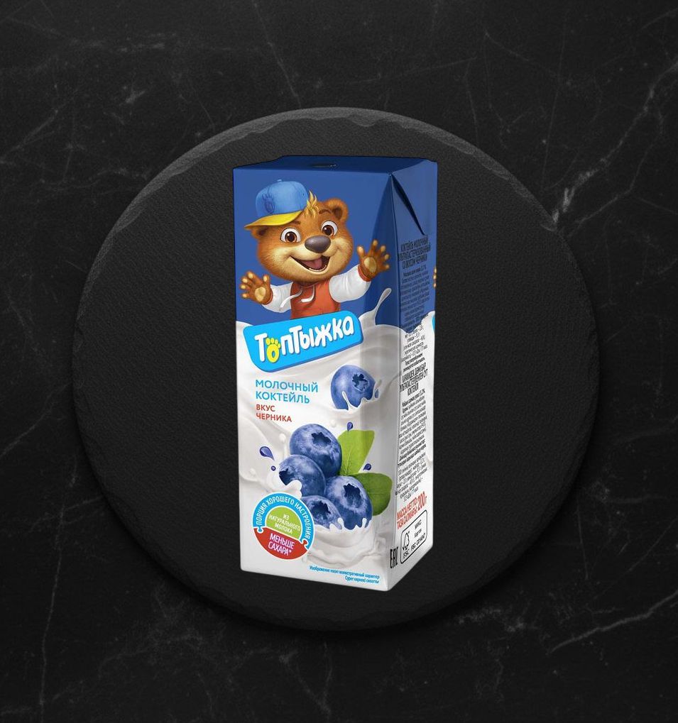 Коктейль молоч.Топтыжка Черника 3,2% 200гр