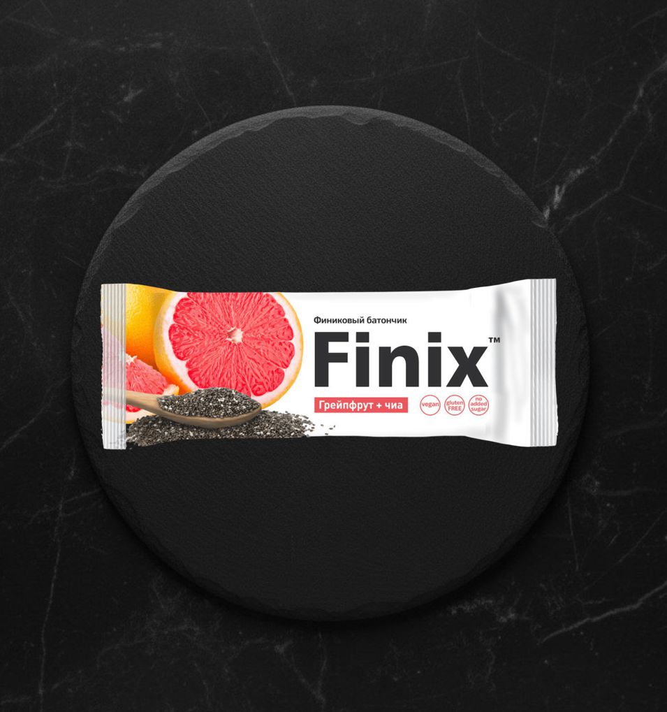 Финиковый Батончик с грейпфрутом и семенами чиа Finix 30г