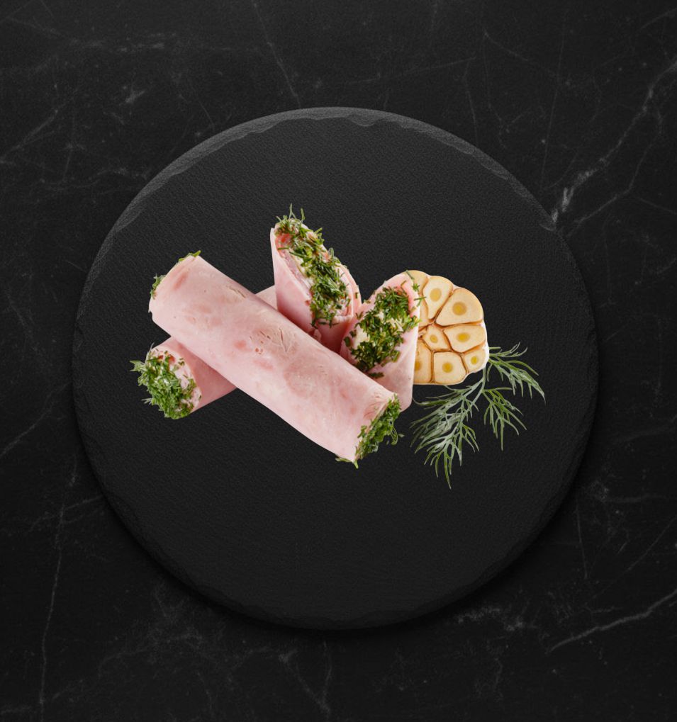 Рулетики из Ветчины с Сыром Мясн.Центр
