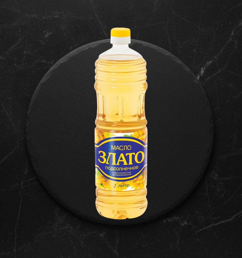Масло Подсолнечное Злато рафинированное, 1л