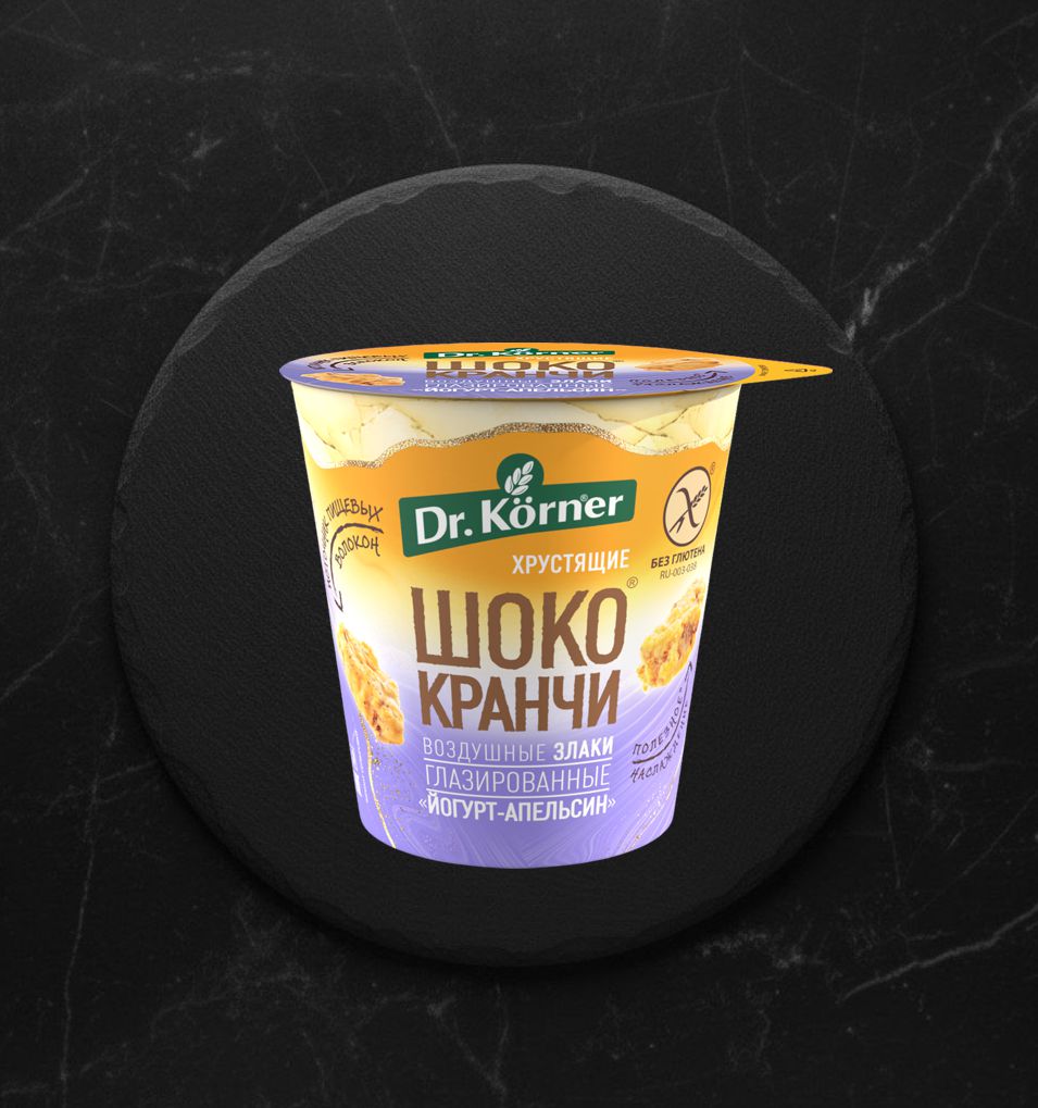 Прод. хруст. зерн. Шококранчи злаковые Апельсиновые с Йогуртом глаз. 40г