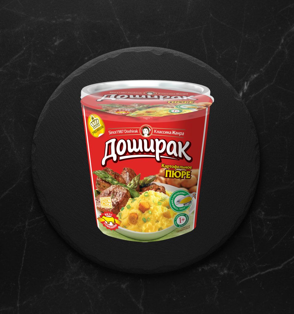 Пюре БП Доширак со вкусом Мяса 52гр