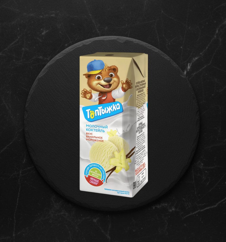 Коктейль молоч.Топтыжка ваниль 3,2% 200гр