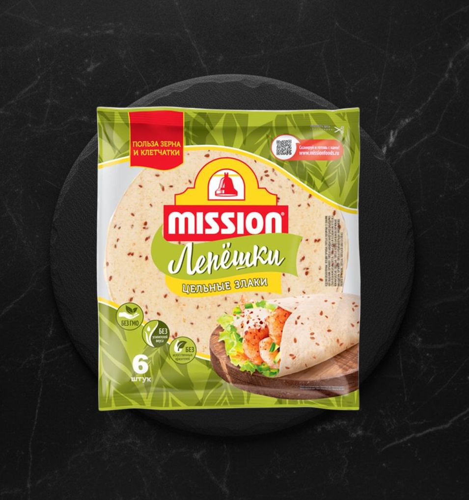 Тортильи пшеничные со злаками Mission 250г