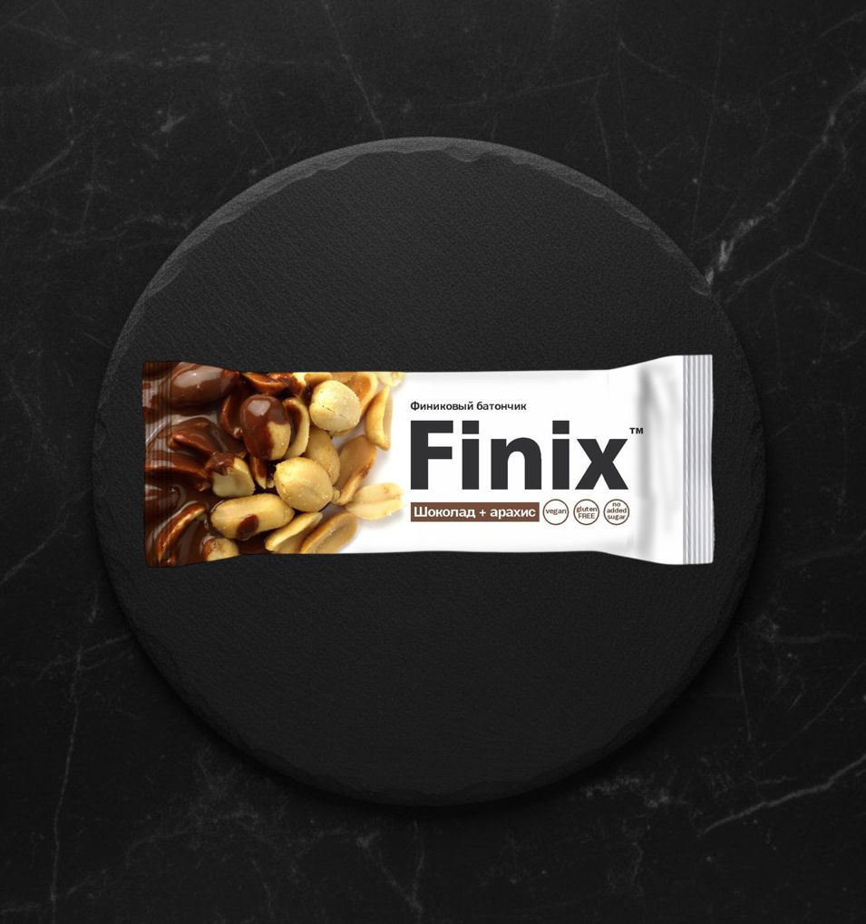 Финиковый Батончик с арахисом и шоколадом Finix 30г