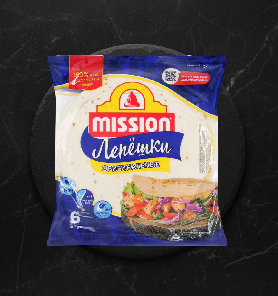 Тортильи пшеничные оригинальные Mission 250г