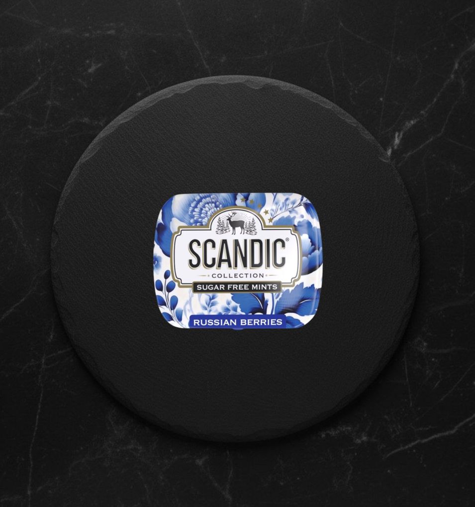 Конфеты Scandic Смородина-Базилик б/сах 14г