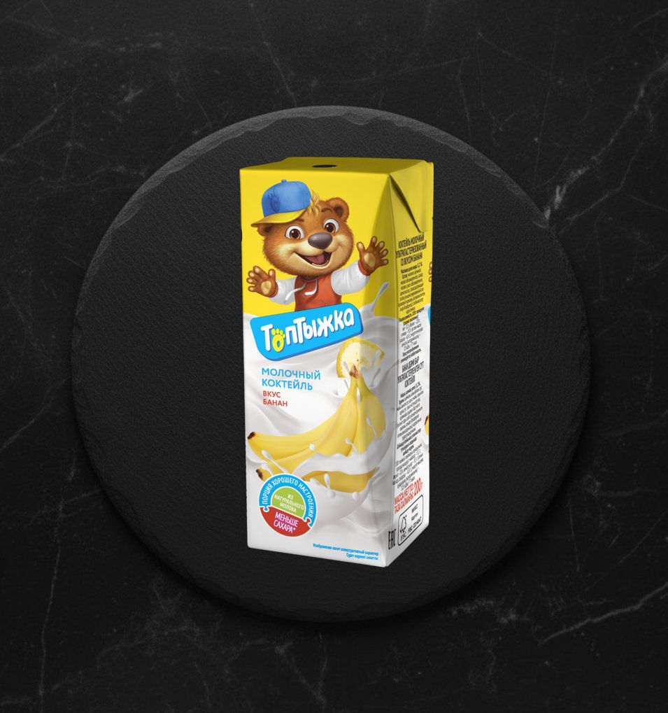 Коктейль молоч.Топтыжка Банан 3,2% 200гр