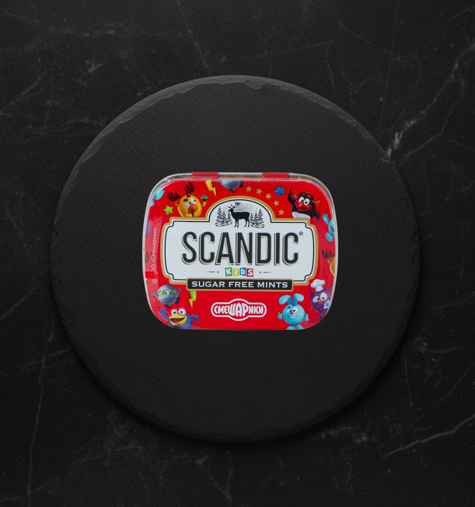 Конфеты Scandic Смешарики Малина б/сах 14г