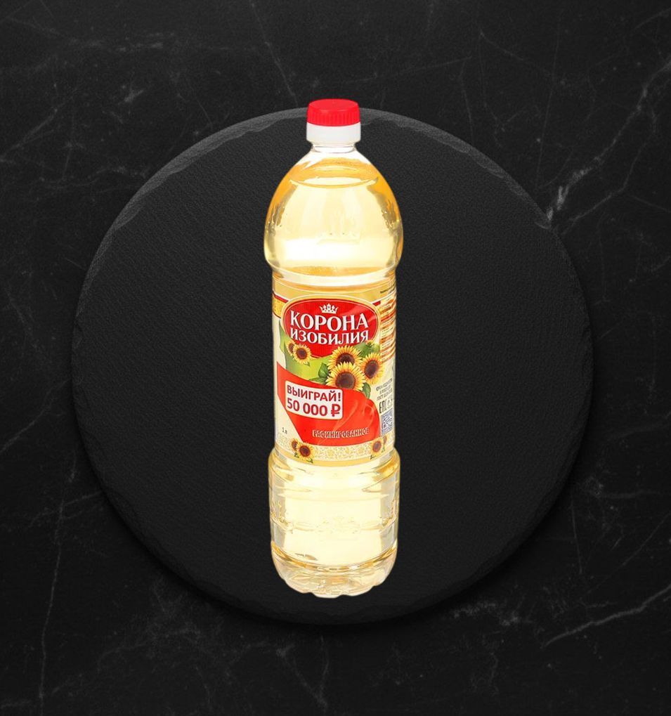 Масло Подсолнечное Раф. Корона Изобилия 1л