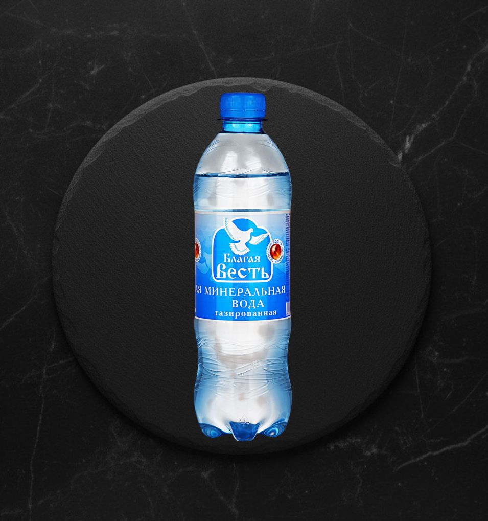 Вода минеральная Благая Весть газ 0,5л