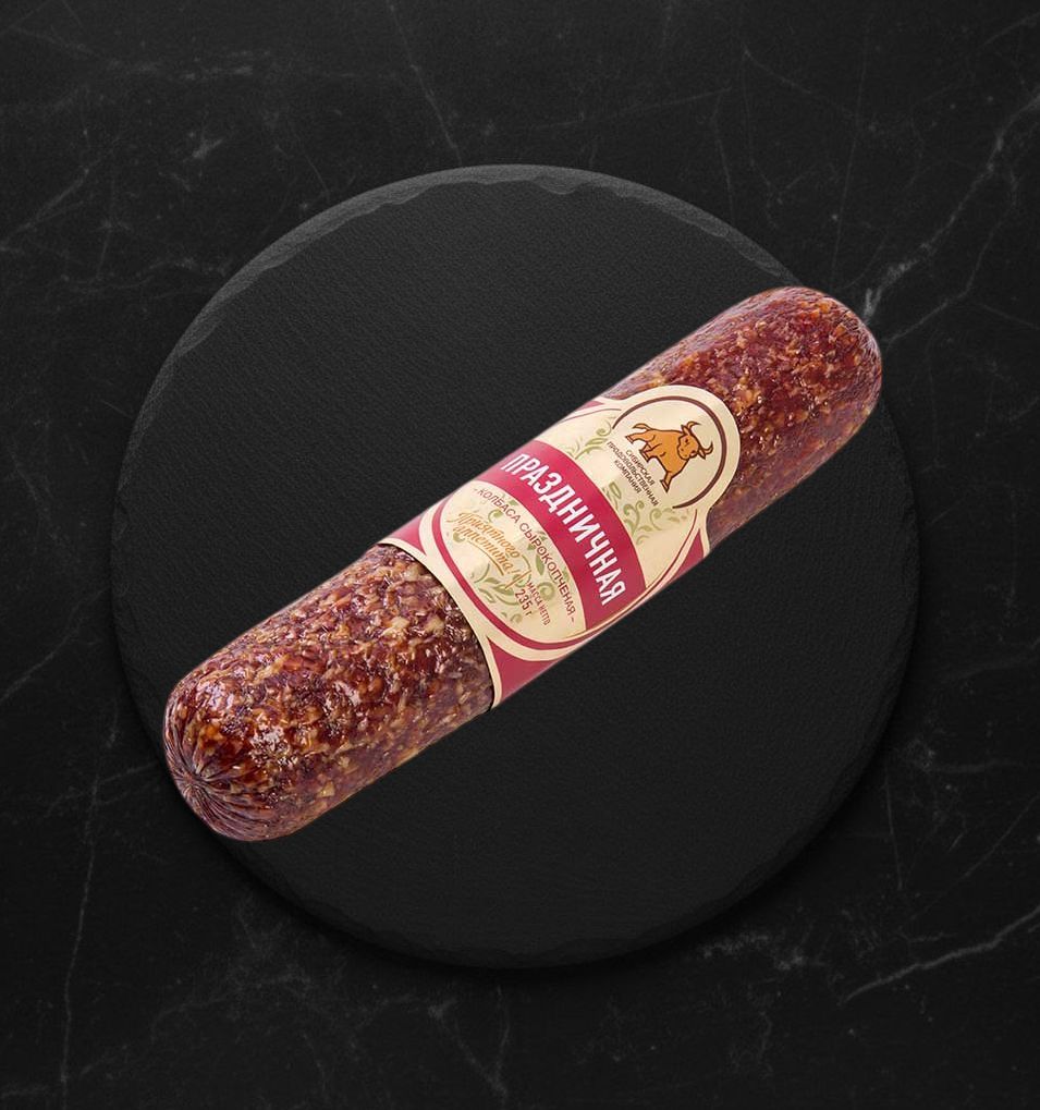 Колбаса с/к Праздничная 235г СПК
