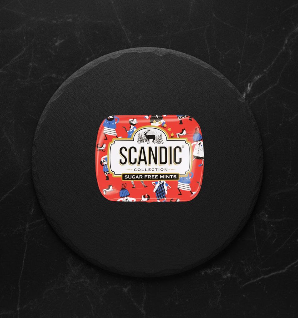 Конфеты Scandic Клубничный Микс б/сах 14г