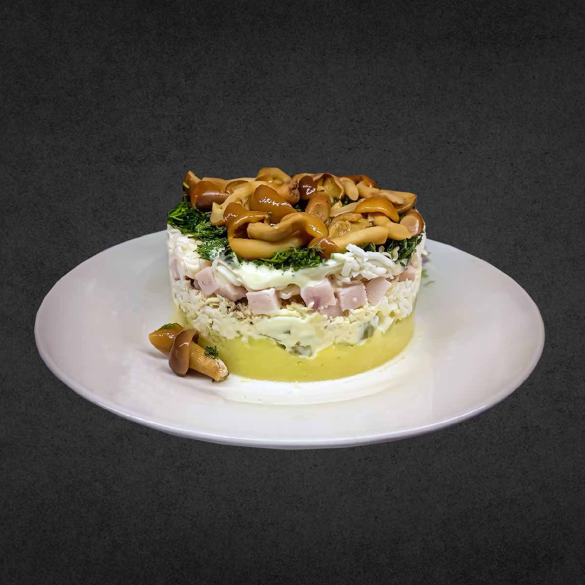 Салат с Опятами Маринованными и ветчиной Мясн.Центр
