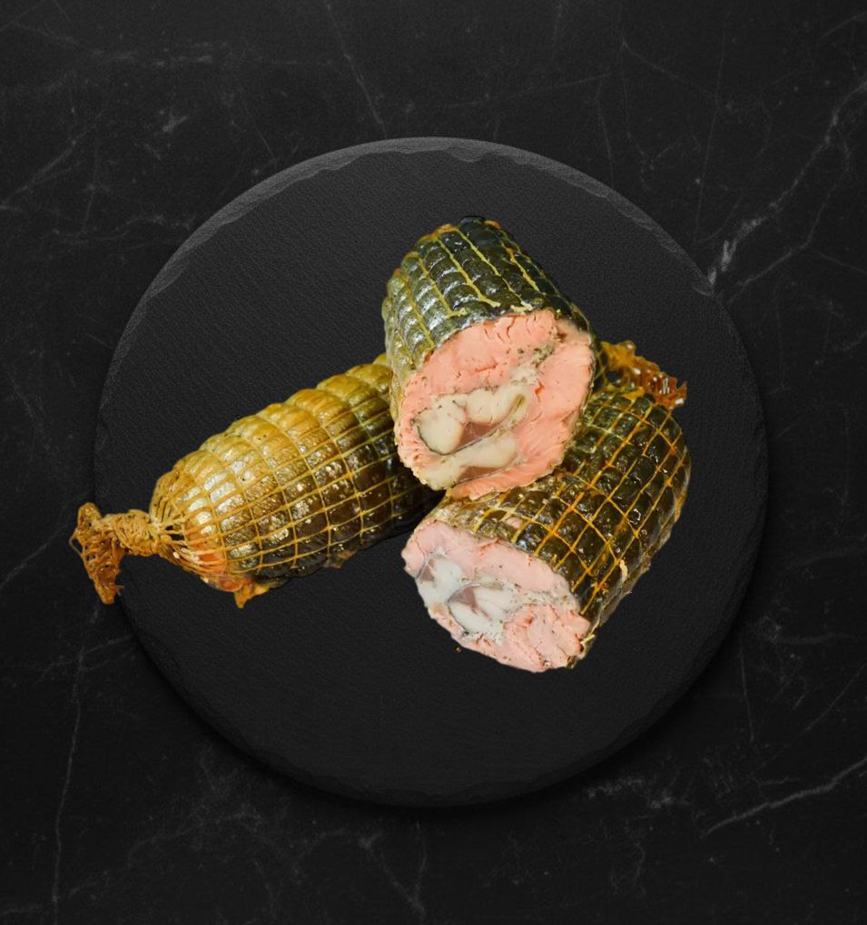 Рулет г/к из горбуши фаршированный скумбрией вес