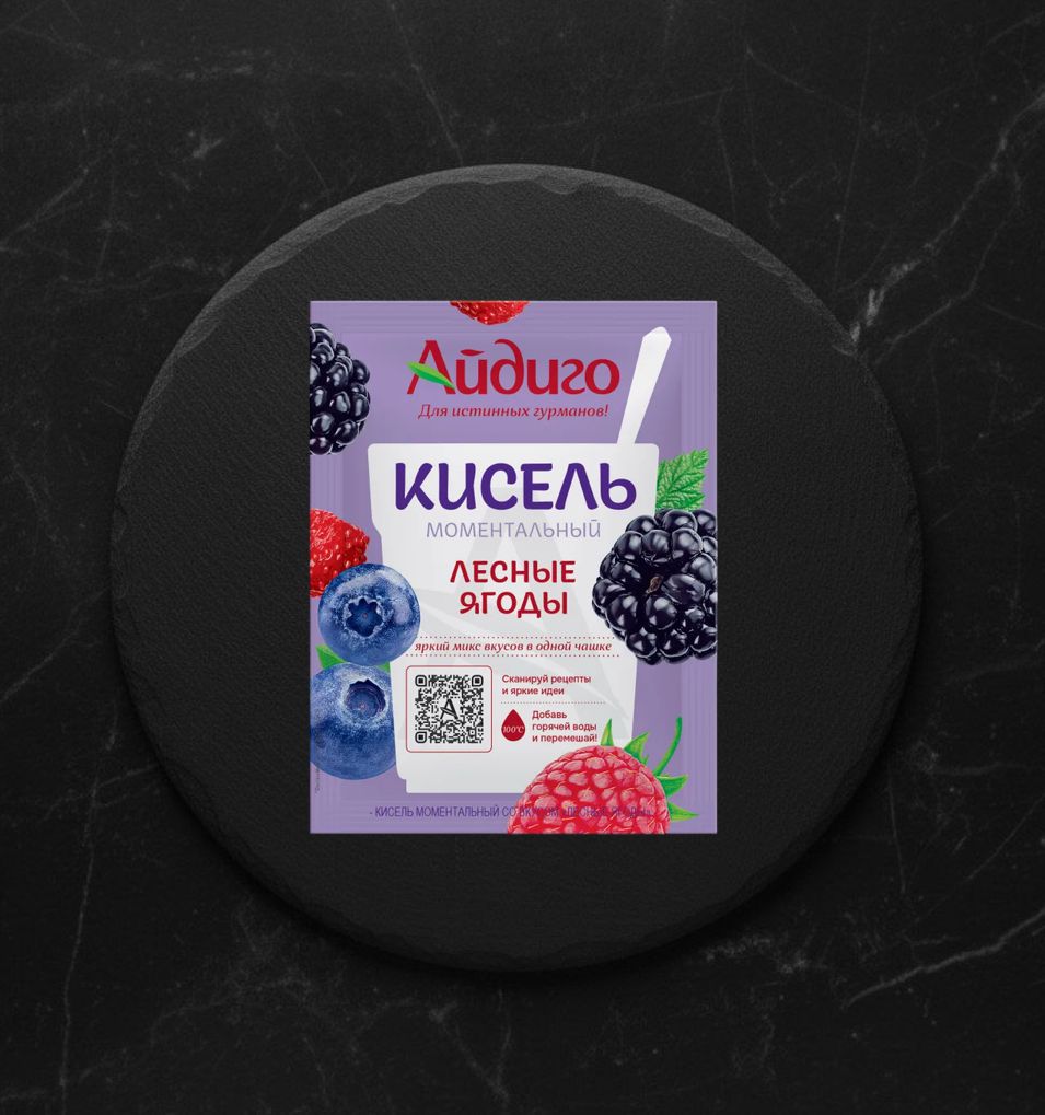 Кисель моментальный лесные ягоды 30 г. Айдиго 20/20