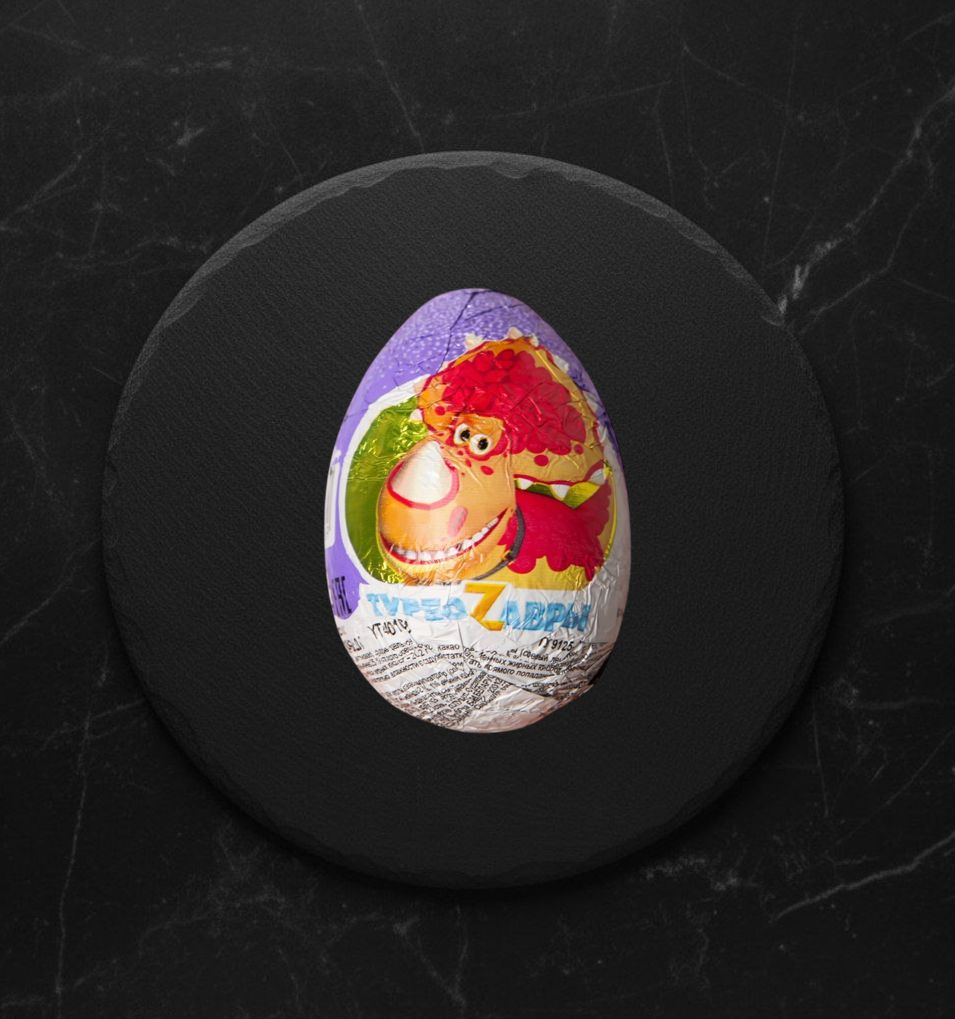 Турбозавры Шоколадное Яйцо с игрушкой 20г Шоки-Токи