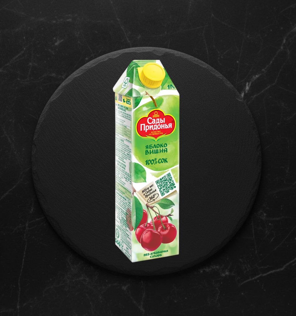Сок Яблочно-Вишневый осв  1л САДЫ ПРИДОНЬЯ