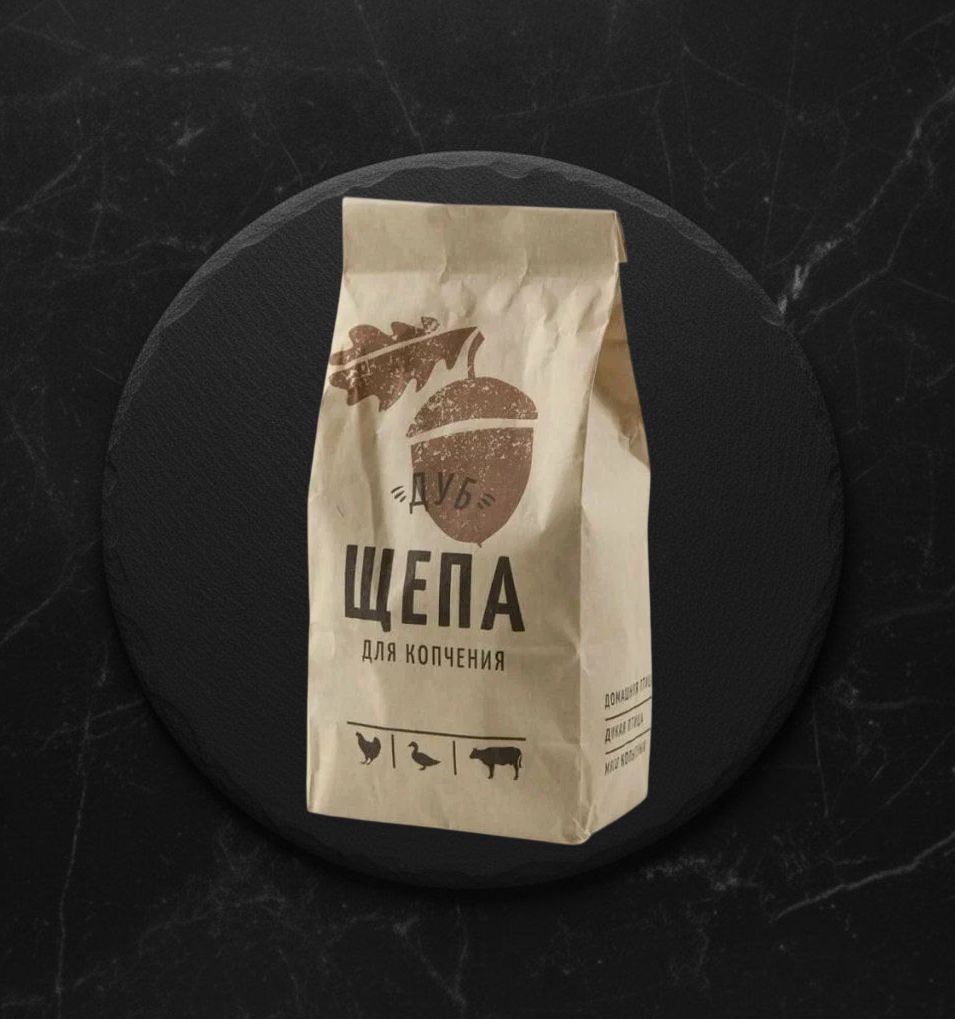 Щепа д/копчения Дуб в бумажном пакете